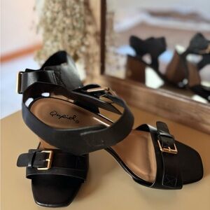 Qupid Black Heeled Elegance